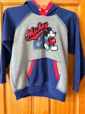 Disney Red/Blue and Gray Kids Snap-Front Hoodie